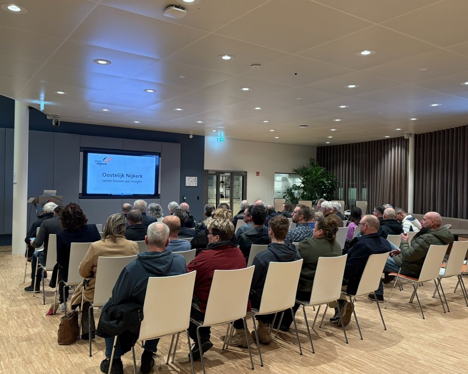 Veel belangstelling voor informatiebijeenkomst over Oostelijk Nijkerk