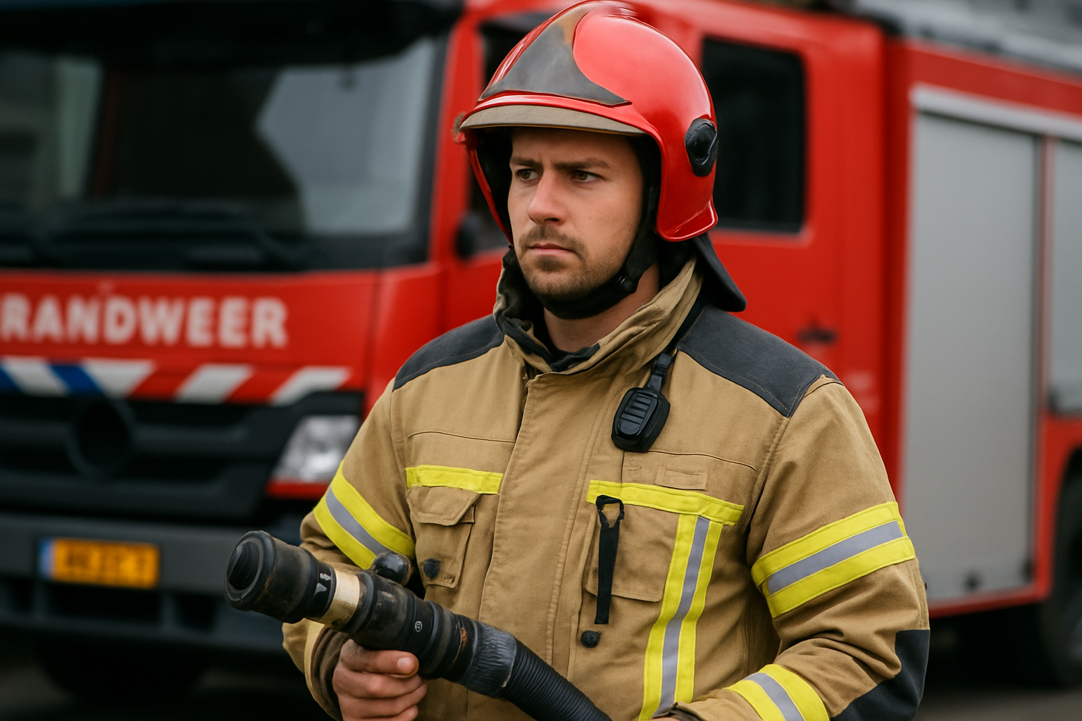 Brand in isolatiemateriaal bij schoorsteen in Ermelo
