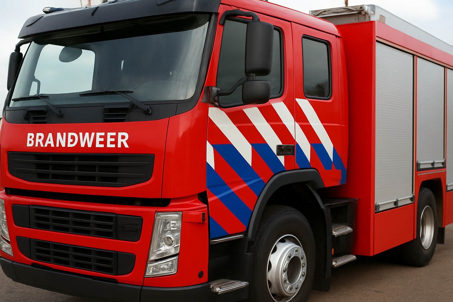 Auto volledig uitgebrand op Gooiseweg bij Zeewolde