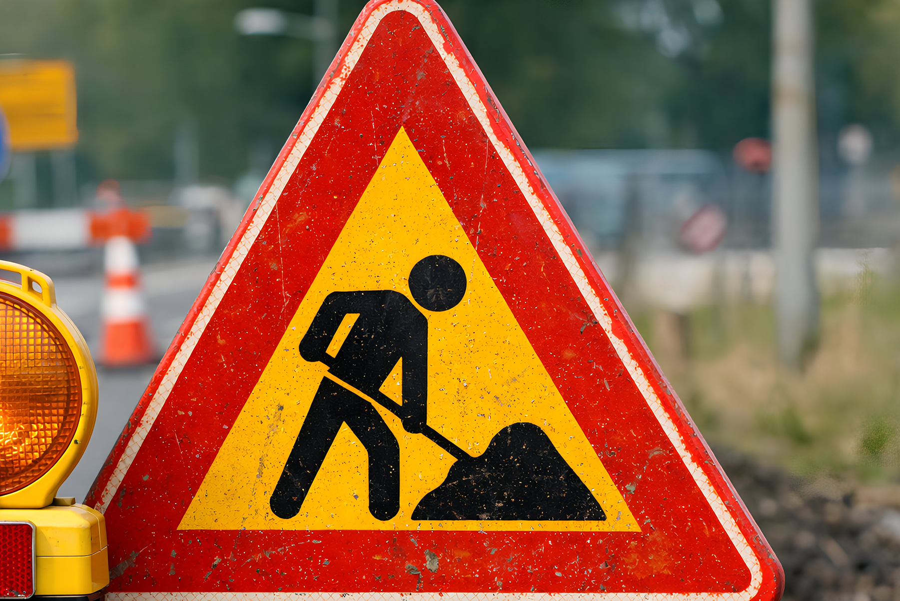 Graafwerk voor glasvezelverbinding langs Harderwijkerweg in Nunspeet